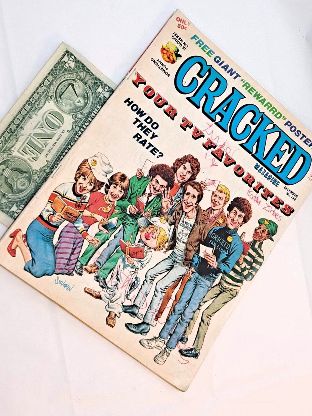 Cracked Magazine # 138 - December, 1976 FREE GIANT "REWARD" POSTER!